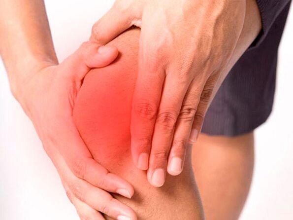 knee joint pain due to osteoarthritis