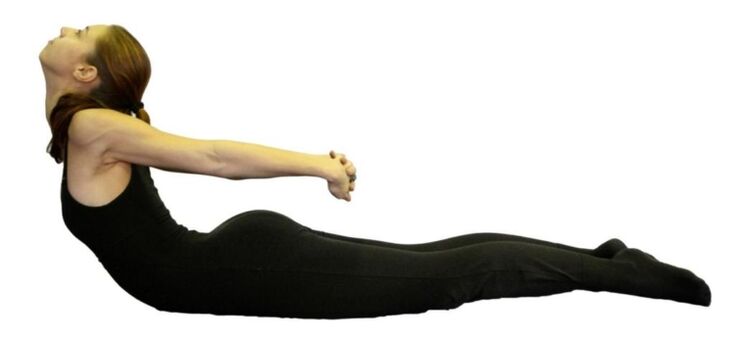 Exercise to lengthen the spine for osteochondrosis of the thoracic region